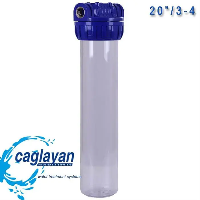20″ 3/4 Yıkanabilir Şeffaf Hazne